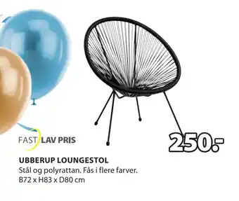 JYSK UBBERUP LOUNGESTOL tilbud