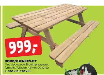 jem & fix BORD/BÆNKESÆT tilbud