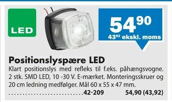 Biltema Positionslyspære LED tilbud