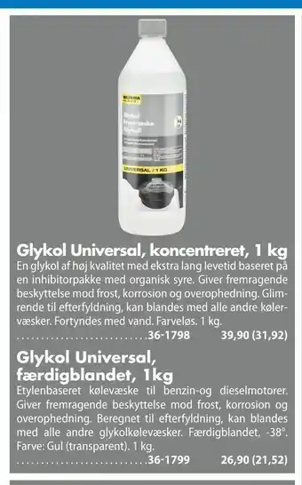 Biltema Glykol Universal, koncentreret, 1 kg tilbud
