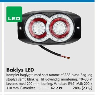 Biltema Baklys LED tilbud