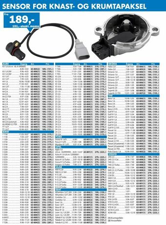 Biltema Sensor for knast- og krumtapaksel tilbud