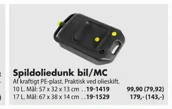 Spildoliedunk bil/MC