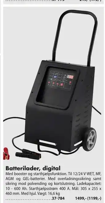 Biltema Batterilader, digital tilbud