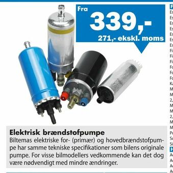Elektrisk brændstofpumpe