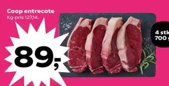Kvickly Coop entrecote tilbud