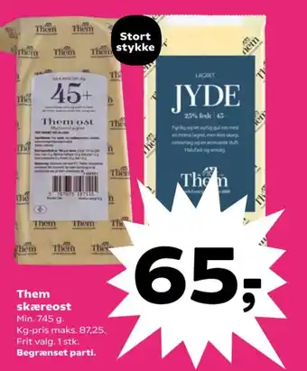 Kvickly Them skæreost tilbud