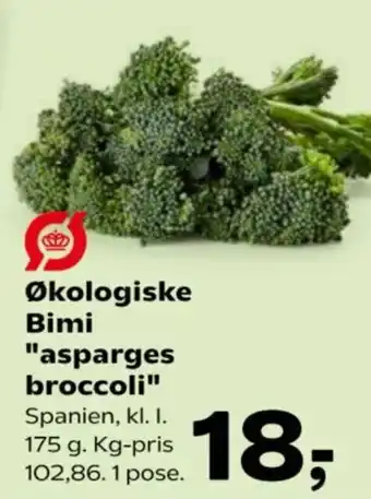 Kvickly Økologiske Bimi "asparges broccoli" tilbud