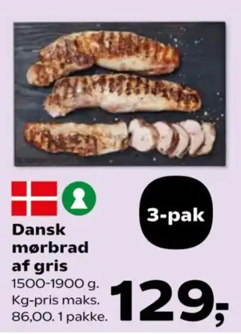 Kvickly Dansk mørbrad af gris tilbud