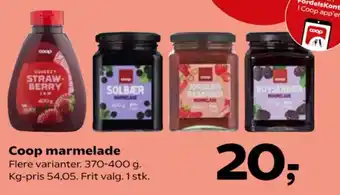Kvickly Coop marmelade tilbud