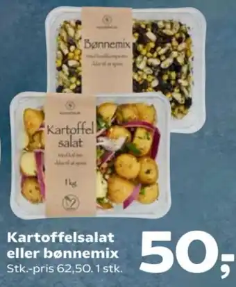Kvickly Kartoffelsalat eller bønnemix tilbud