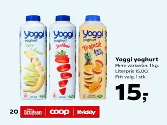 Kvickly Yoggi yoghurt tilbud