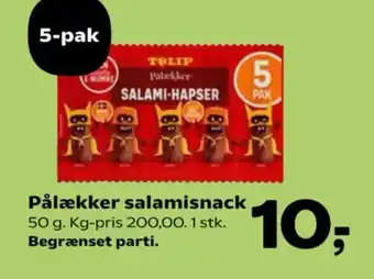 Kvickly Pålækker salamisnack tilbud