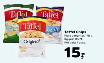 Kvickly Taffel Chips tilbud