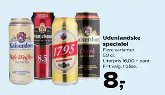 Kvickly Udenlandske specialøl tilbud
