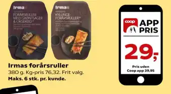 Kvickly Irmas forårsruller tilbud