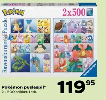 Kvickly Pokémon puslespil* tilbud