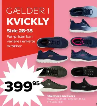 Kvickly Skechers sneakers tilbud
