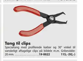 Biltema Tang til clips tilbud