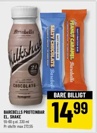 Løvbjerg BAREBELLS PROTEINBAR EL. SHAKE tilbud