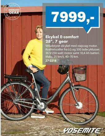 Elcykel E-comfort 28", 7 gear