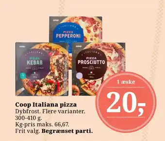 Dagli'Brugsen Coop Italiana pizza tilbud