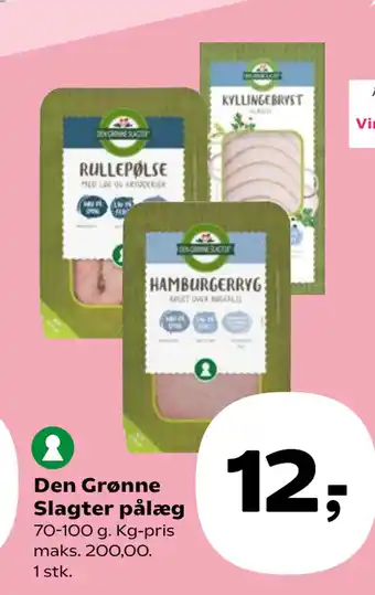 Kvickly Den Grønne Slagter pålæg tilbud