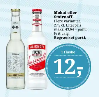 Dagli'Brugsen Mokai eller Smirnoff tilbud