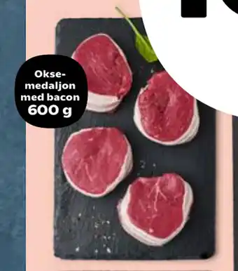 Kvickly Oksemedaljon med bacon tilbud