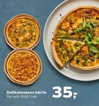 Kvickly Delikatessens tærte tilbud