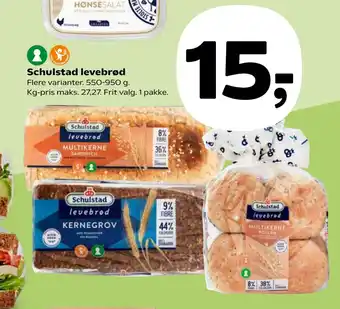 Kvickly Schulstad levebrød tilbud