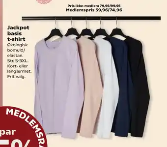 Kvickly Jackpot basis t-shirt tilbud