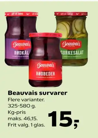 SuperBrugsen Beauvais survarer tilbud