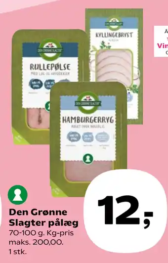 SuperBrugsen Den Grønne Slagter pålæg tilbud