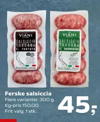 SuperBrugsen Ferske salsiccia tilbud