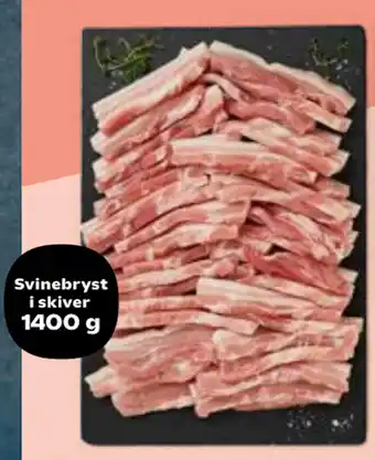 Svinebryst i skiver