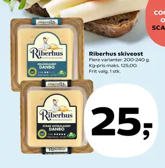SuperBrugsen Riberhus skiveost tilbud