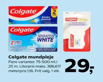 SuperBrugsen Colgate mundpleje tilbud