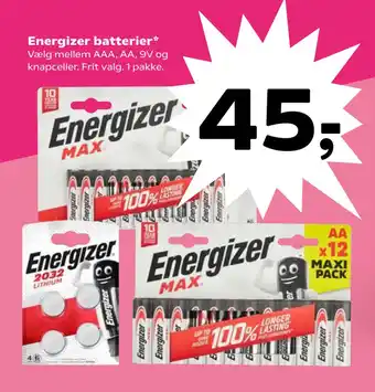 Energizer batterier