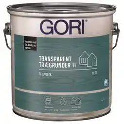 Bauhaus Gori transparent trægrunder 11 vandbaseret 2,5 L tilbud