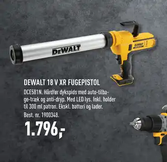 Johannes Fog DEWALT 18 V XR FUGEPISTOL tilbud