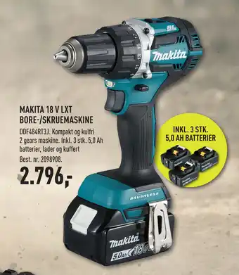 Johannes Fog MAKITA 18 V LXT BORE-/SKRUEMASKINE tilbud