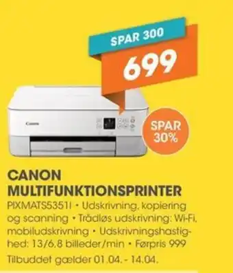Expert CANON MULTIFUNKTIONSPRINTER tilbud