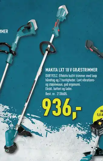 Johannes Fog MAKITA LXT 18 V GRÆSTRIMMER tilbud