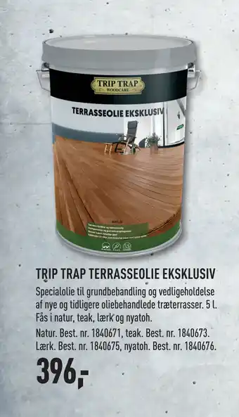 Johannes Fog TRIP TRAP TERRASSEOLIE EKSKLUSIV tilbud