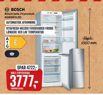 Skousen Bosch køle-/fryseskab tilbud