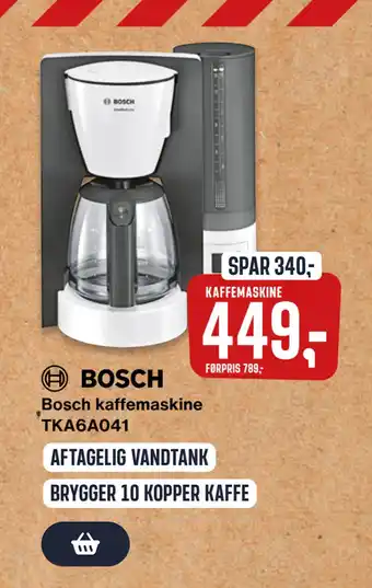 Skousen Bosch kaffemaskine tilbud