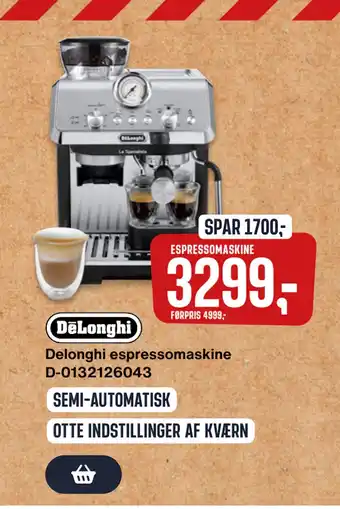 Skousen Delonghi espressomaskine tilbud