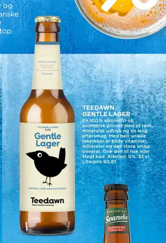 MENY TEEDAWN GENTLE LAGER tilbud