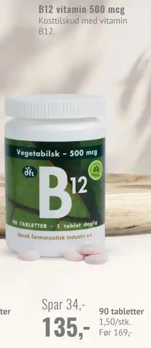 Helsam B12 vitamin 500 mcg tilbud